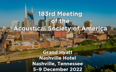 Media Invited to Acoustical Society of America Meeting in Nashville, Dec. 5-9